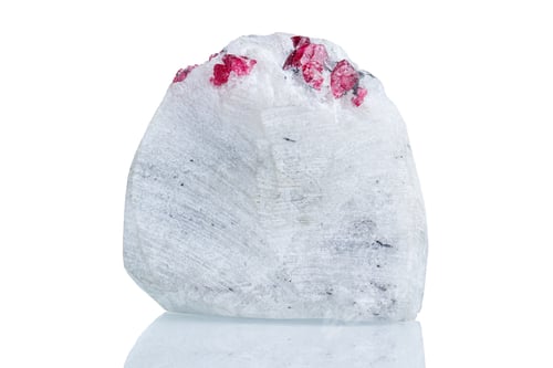 Preview: macro mineral stone Spinel on a white background