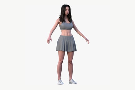 Preview: Casual Woman in Sporty Summer Outfit