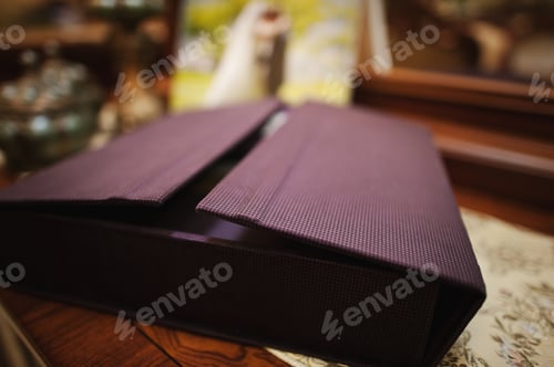 Preview: textile vintage wedding photo book album