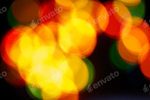 Preview: Festive abstract background, multi-colored Christmas garland