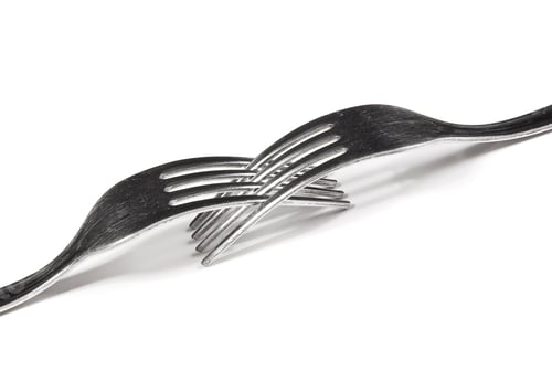 Preview: abstract fork background as a food concept