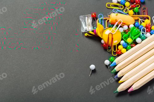 Visualização: Papelaria colorida