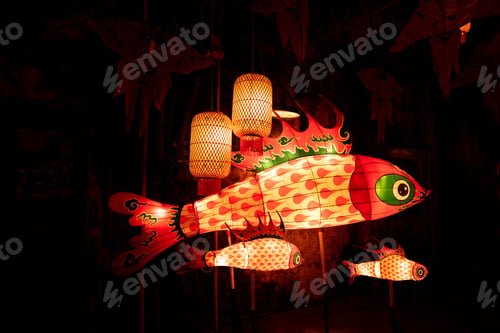 Preview: Lunar New Year lanterns at night