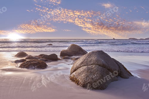 Preview: Dreamy beach - Camps Bay, Cape Town. Beautiful beach and rock - Camps Bay.