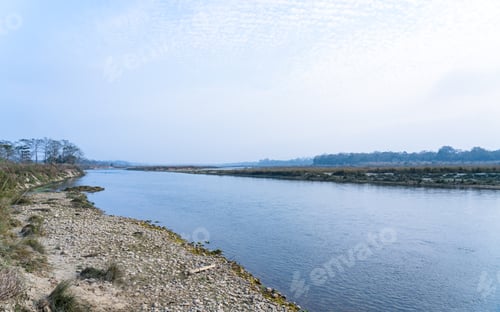 Preview: Landscape view of Rapti river in Chitwan