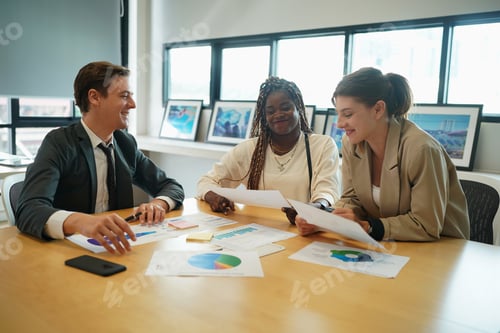 Preview: Shot of a group of businesspeople in a meeting at work