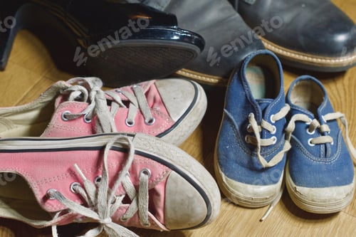 Preview: Family! - Represented by their shoes. tonythetigersson, Tony Andrews Photography