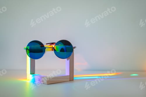 Preview: Sunglasses with rainbow reflection