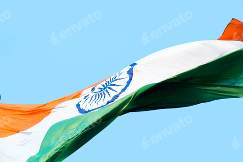 Preview: Wavy Indian Flag, Close-up