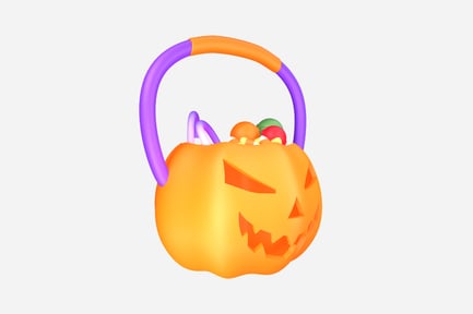 Preview: Trick or Treat Bag 3D Illustration