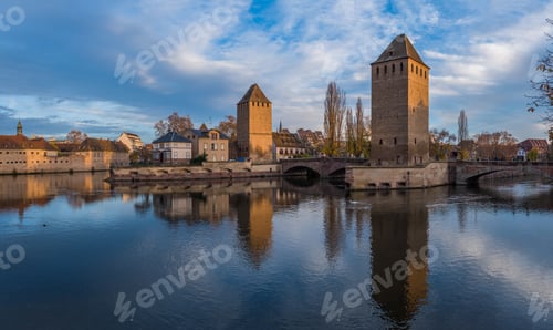 Preview: Ponts Couverts from the Barrage Vauban in Strasbourg France