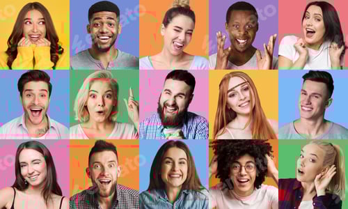 Preview: People's emotionc and gestures concept