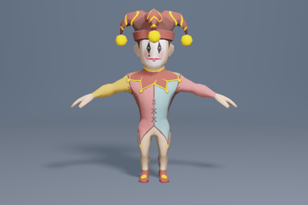 Preview: Medieval character jester 03