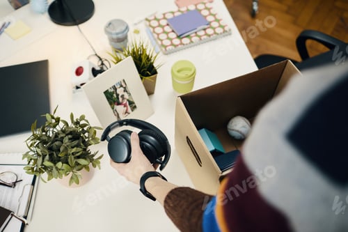 Preview: Employee Unpacking His Things In Office