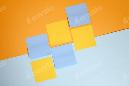 Preview: Two Color Tone Sticky Notes Background