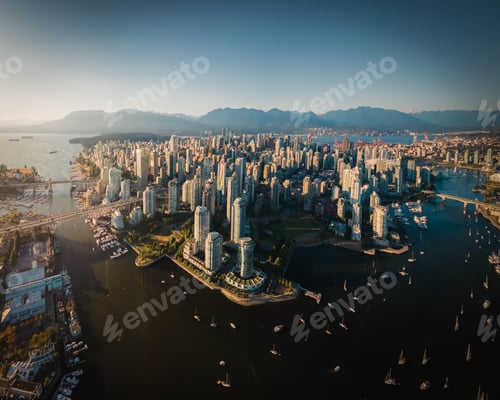 Preview: city skylines in the water and with boats on it