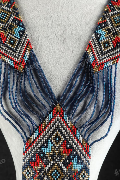 Preview: women's necklace made of colorful beads