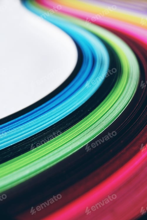 Preview: Rainbow paper abstract macro