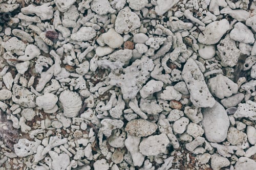 Preview: top view of gray pebble stones for background