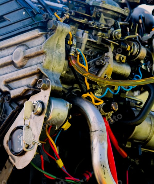 Preview: Old motorboat engine