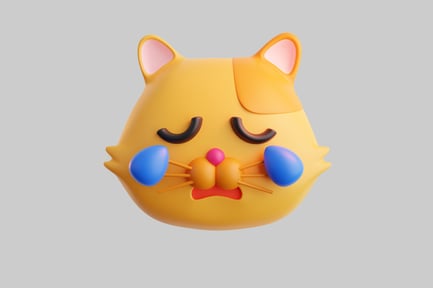 Preview: Crying kitty emoji