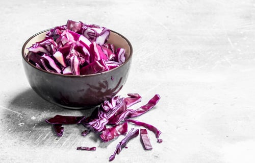 Preview: Cabbage salad in the bowl.