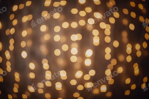 Preview: The orange holiday bokeh. Abstract Christmas background