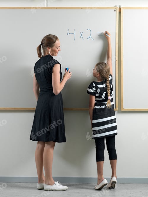 Preview: Teacher and student by whiteboard