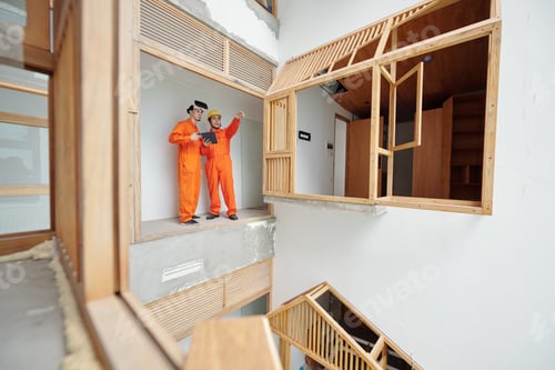 Preview: Workers with VR Headset Checking House