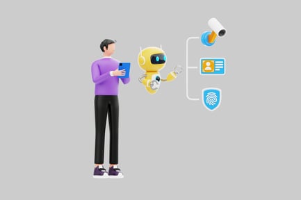 Preview: Security system with yellow robot