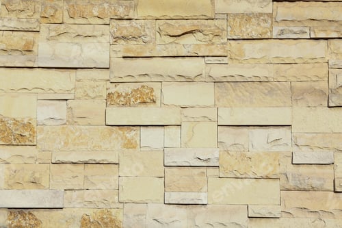 Preview: Texture of beige brick wall as background
