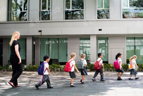 Preview: Happy kids at elementary school
