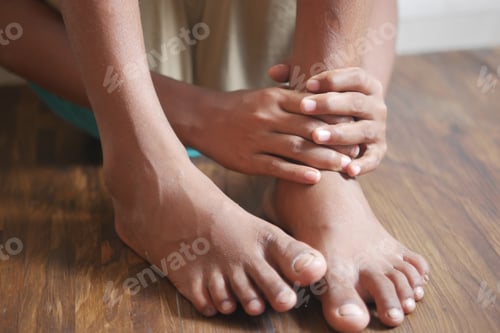 Preview: child boy suffering pain on feet