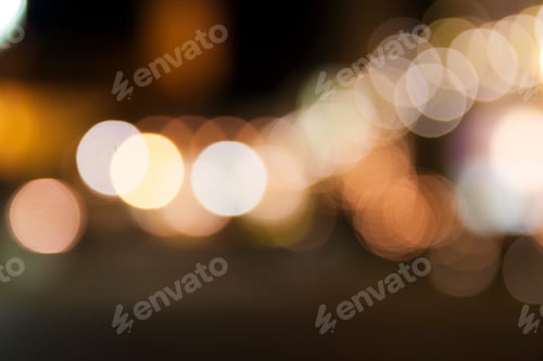 Preview: Abstract night christmas bokeh lights background