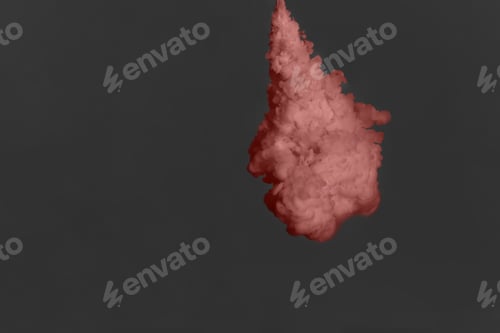 Preview: Splash of light ink on grey background