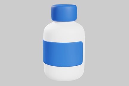 Preview: Blue and white bottle