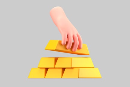 Preview: Golden Stacks with Hand