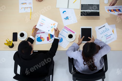 Preview: Group of Business People Diverse Meeting and Working in the Office, Seminar Concept