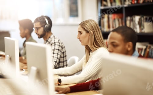 Preview: Everyones focused when they come to work in the library