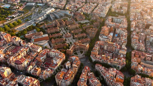 Preview: Barcelona skyline and Hospital of the Holy Cross and Saint Paul (de la Santa Creu i Sant Pau)