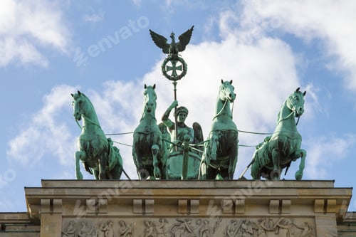 Preview: Statue on Brandenburg Gate, Berlin, Germany