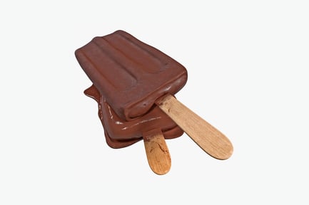Preview: Chocolate-covered popsicle and wooden stick