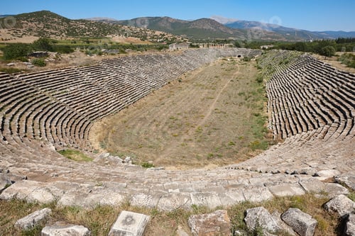 Preview: Aphrodisias great stadium. Historical archeological site. Ancient ruins in Turkey