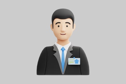 Preview: Real estate agent avatar bust