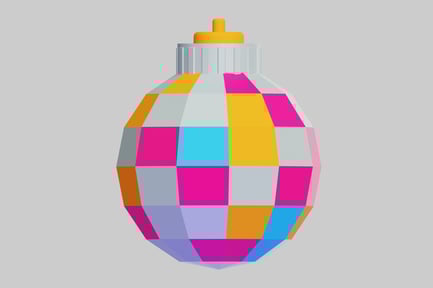 Aperçu: Décoration décorative en forme de boule en patchwork