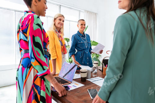 Preview: Group of businesswomen meeting in the office