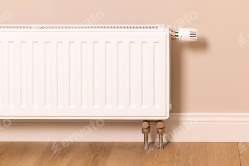 Preview: Home heating radiator in modern living room