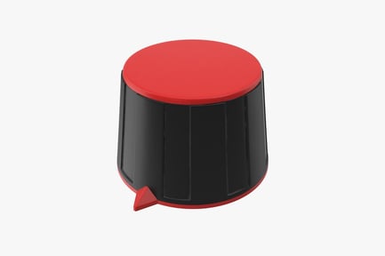 Preview: Control Knob: Red and Black Switch