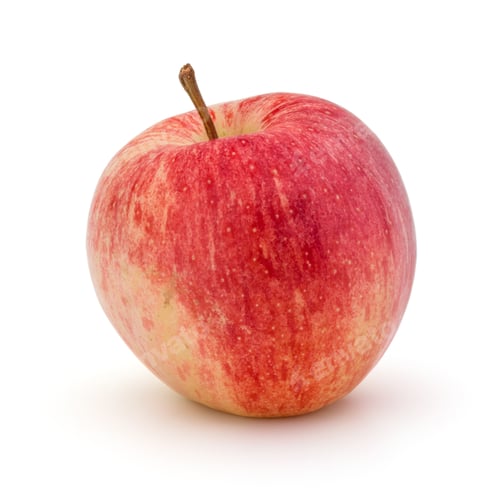 Preview: Red apple isolated on white background cutout