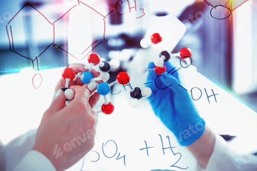 Preview: Hands holding molecular structure